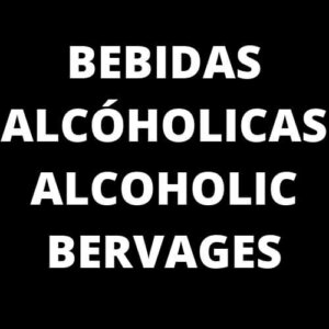 Bebidas alcohólicas/alcoholic beverages